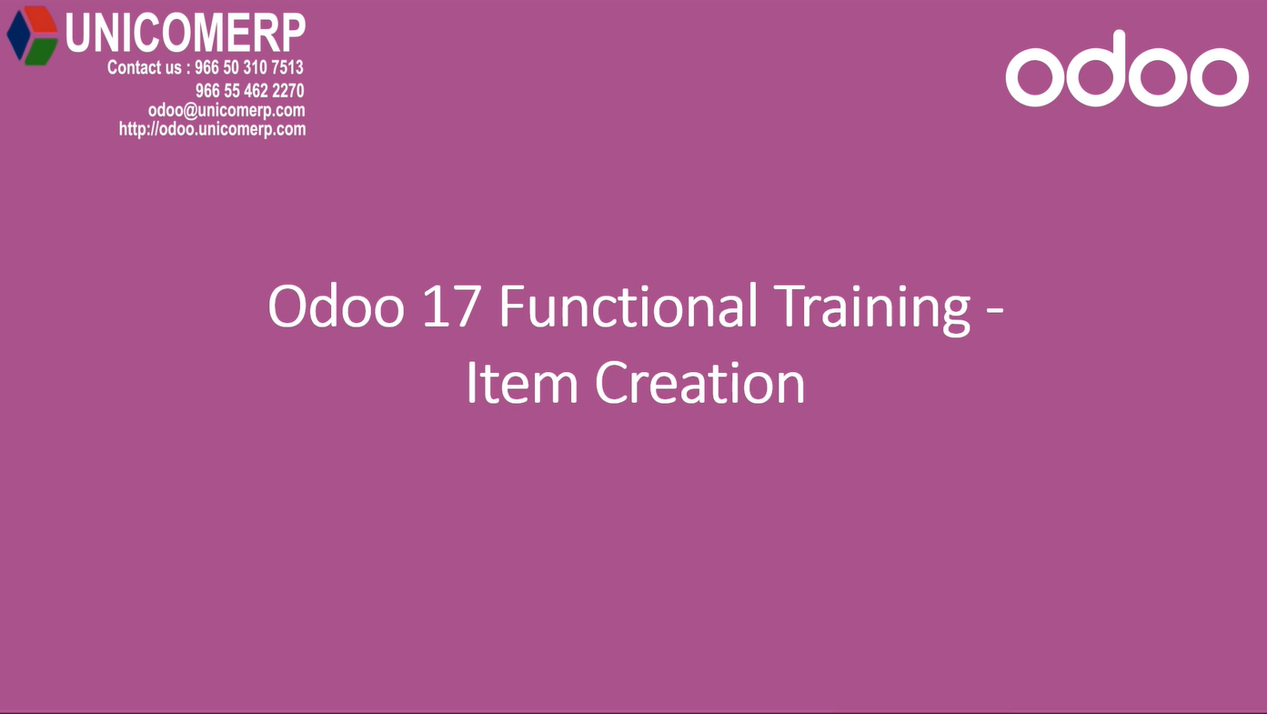 Training Videos - Odoo Community